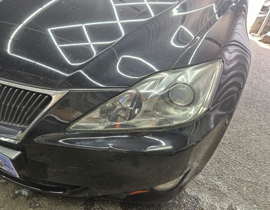 après rénovation optiques nettoyage voiture
