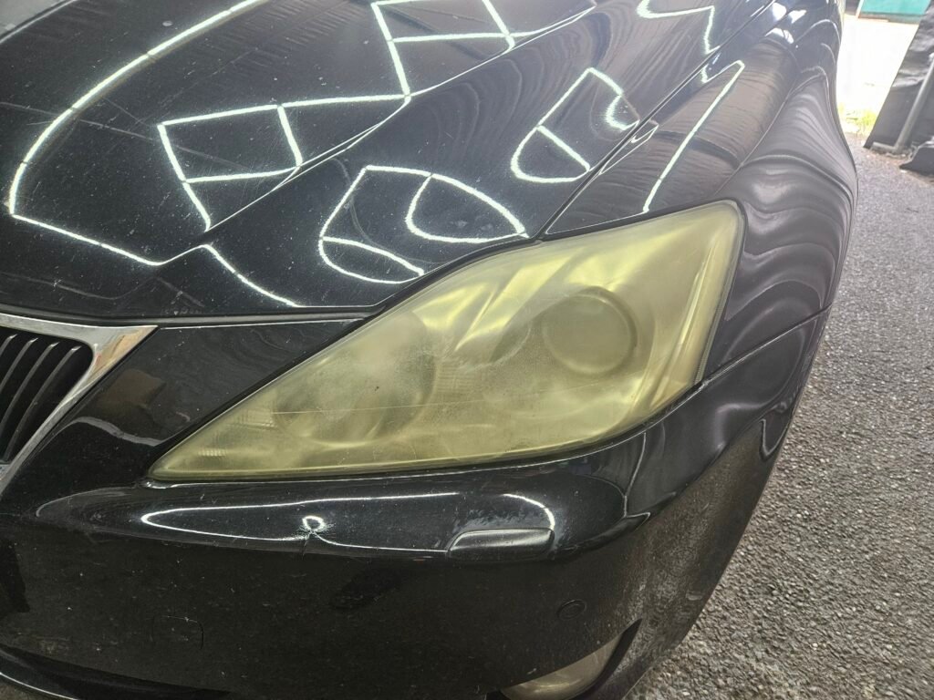 avant rénovation optiques nettoyage voiture